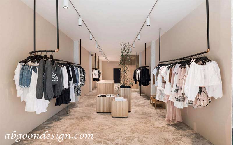 طراحی داخلی فروشگاه لباس