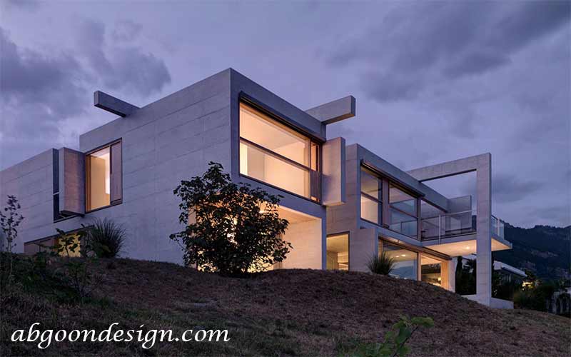 طراحی ویلا مدرن دوبلکس | آبگون دیزاین