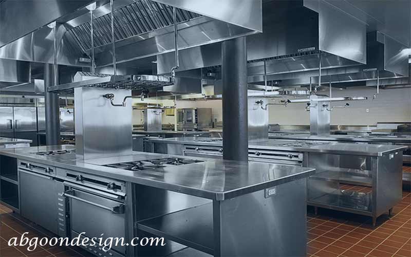 طراحی داخلی آشپزخانه رستوران